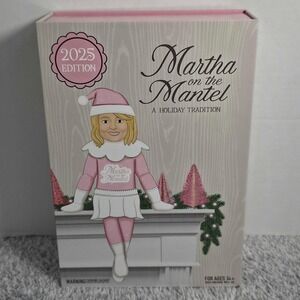 Martha on the Mantle A Holiday Tradition 2025 Edition 10.5" Christmas Doll NEW